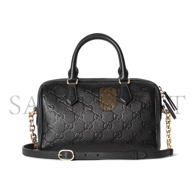GUCCI GG EMBLEM MEDIUM BOSTON BAG 815255 (25.5*16*14cm)